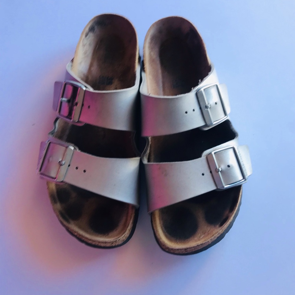 Silver Buckle Sandals